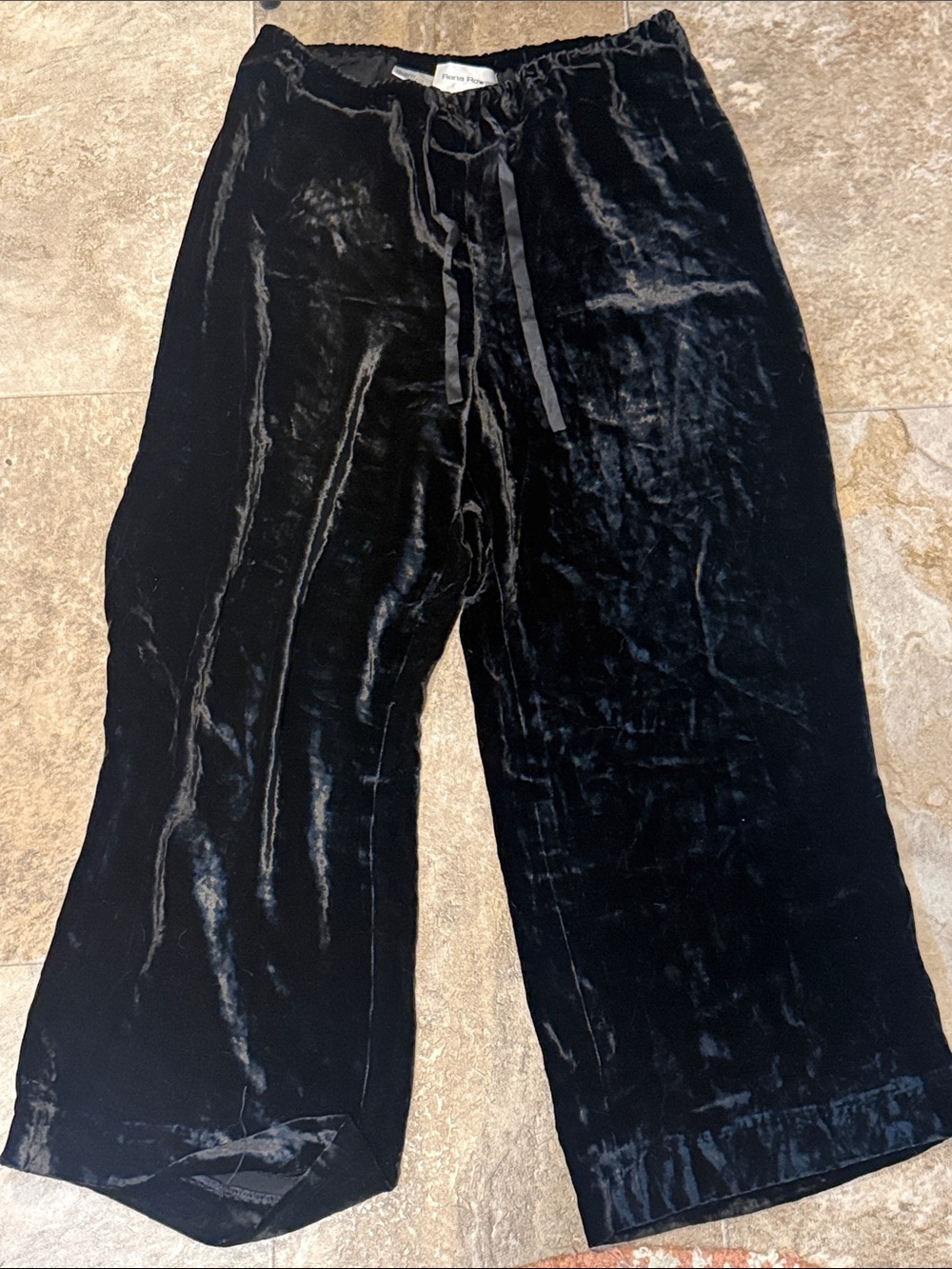 Rena Rowan Black Velvet Pants